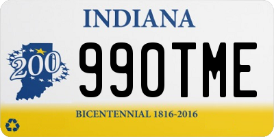 IN license plate 990TME