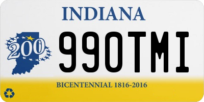 IN license plate 990TMI