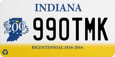 IN license plate 990TMK