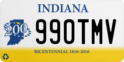 IN license plate 990TMV