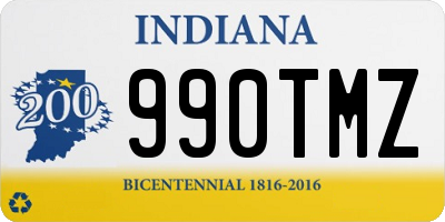 IN license plate 990TMZ