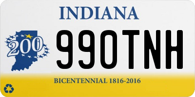 IN license plate 990TNH