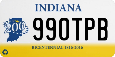 IN license plate 990TPB