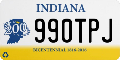 IN license plate 990TPJ