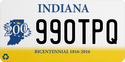 IN license plate 990TPQ