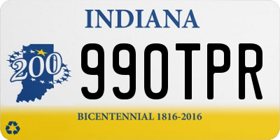 IN license plate 990TPR