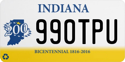 IN license plate 990TPU