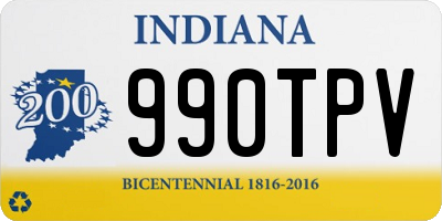 IN license plate 990TPV