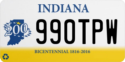 IN license plate 990TPW