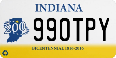 IN license plate 990TPY