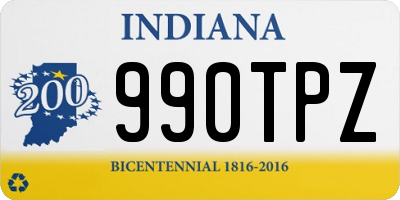 IN license plate 990TPZ