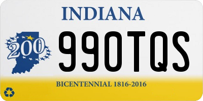 IN license plate 990TQS