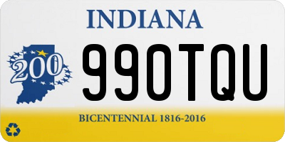 IN license plate 990TQU