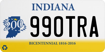 IN license plate 990TRA