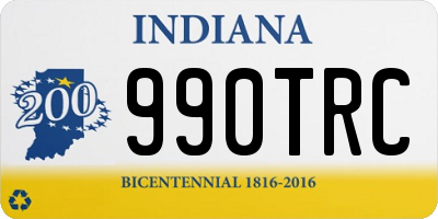 IN license plate 990TRC