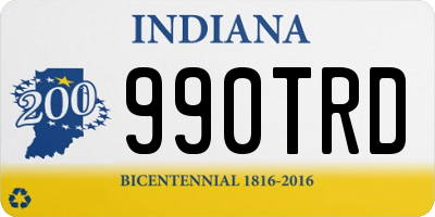 IN license plate 990TRD