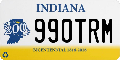 IN license plate 990TRM