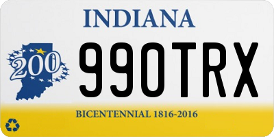 IN license plate 990TRX