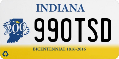 IN license plate 990TSD