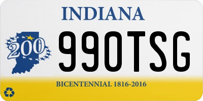 IN license plate 990TSG