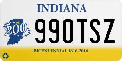 IN license plate 990TSZ