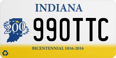 IN license plate 990TTC