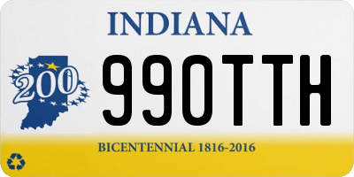 IN license plate 990TTH