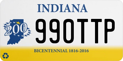 IN license plate 990TTP