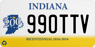 IN license plate 990TTV