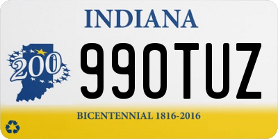 IN license plate 990TUZ