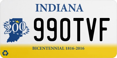 IN license plate 990TVF