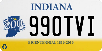 IN license plate 990TVI