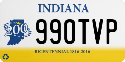 IN license plate 990TVP