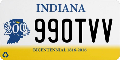 IN license plate 990TVV