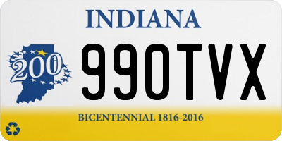 IN license plate 990TVX