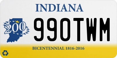 IN license plate 990TWM