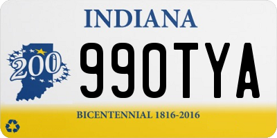 IN license plate 990TYA