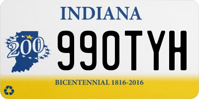 IN license plate 990TYH