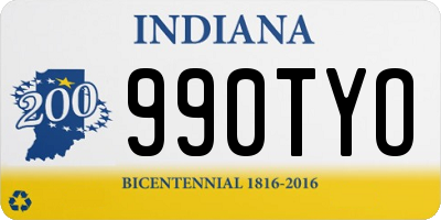 IN license plate 990TYO