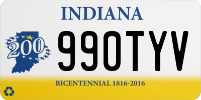 IN license plate 990TYV