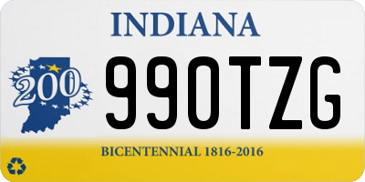 IN license plate 990TZG