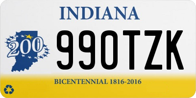 IN license plate 990TZK