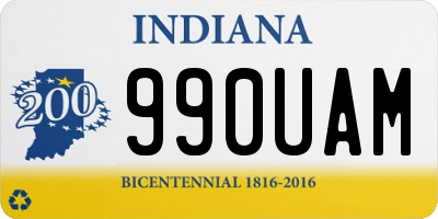 IN license plate 990UAM