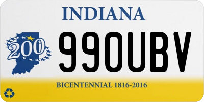 IN license plate 990UBV