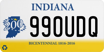 IN license plate 990UDQ