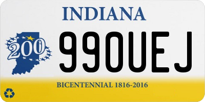 IN license plate 990UEJ