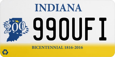 IN license plate 990UFI