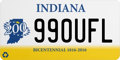 IN license plate 990UFL