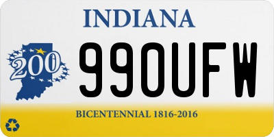 IN license plate 990UFW