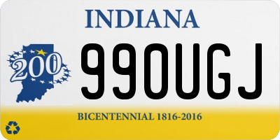 IN license plate 990UGJ